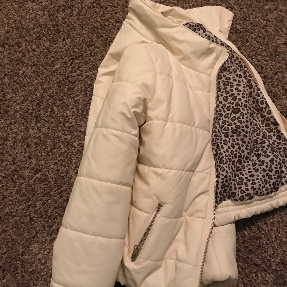 Kids cream coat